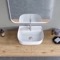 Small Ceramic Wall Mounted or Vessel Sink